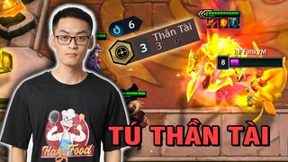 TFT | Tú thử nhân phẩm level max chỉ với 3 Thần Tài chuỗi thua 6 đã có Olaf 3!