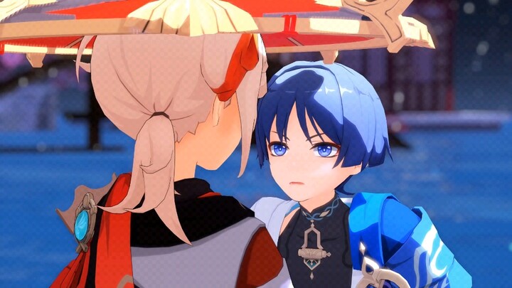 Eh? ...Eh! Manye, what are you doing!