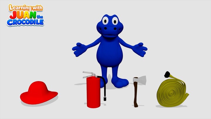 🚒 What Does a Firefighter Do? | Learn About Jobs with Juan the Crocodile 🐊