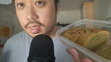 ASMR EATING SOUNDS - MATCHA CAKE