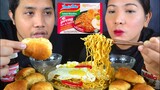 Indomie Mi Goreng + Pandesal Mukbang / Pinoy Almusal / Bioco Food Trip / Lockdown Editon