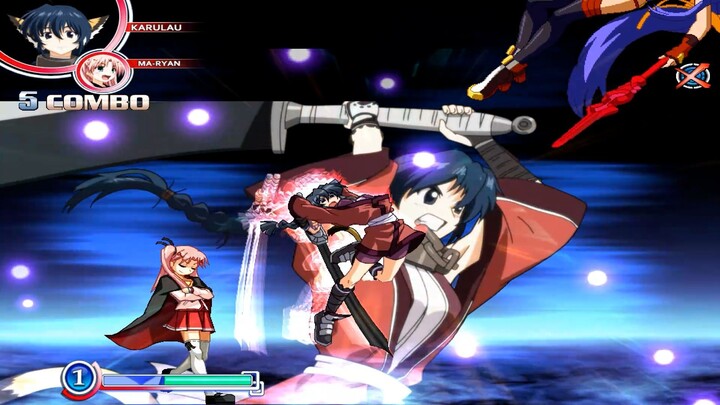 Aquapazza Vs BlazBlue | Karulau Vs Mai Natsume | Mugen | HD