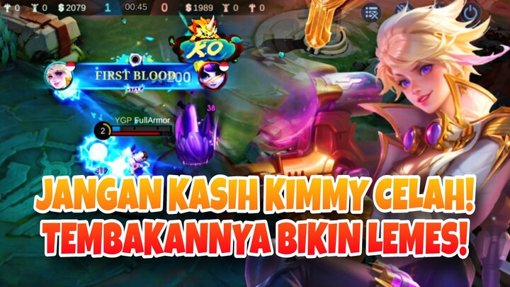 JANGAN KASIH KIMMY CELAH! TEMBAKANNYA BIKIN LEMES! - Mobile Legends
