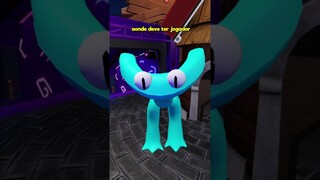 MONSTRO CIANO ASSUSTANDO JOGADORES DE RAINBOW FRIENDS CHAPTER 2 - ROBLOX