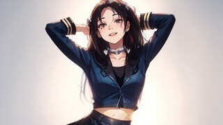 [AI Animation] การเต้นรำของหญิงสาวสองมิติ