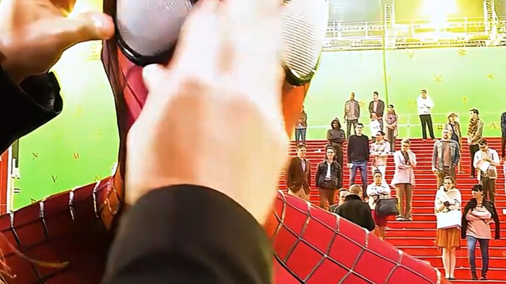 Di balik layar Garfield saat syuting The Amazing Spider-Man