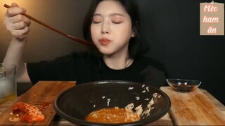 Yukgaejang mì cắt, bánh kếp với kiều mạch nha, cơm trắng cuối #amthuc