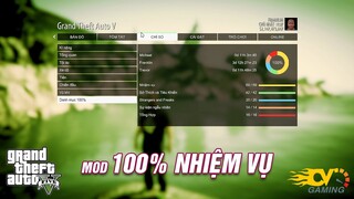 GTA 5 - Hướng Dẫn Mod 100% Save Game | Hoàn Thành 100% Nhiệm Vụ Trong Game