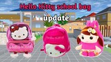 How to make Hello Kitty school bag in sakura school simulator (tutorial)