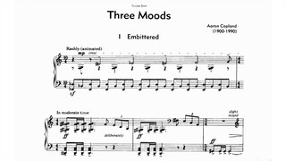 Aaron Copland - Three Moods (audio + sheet music)
