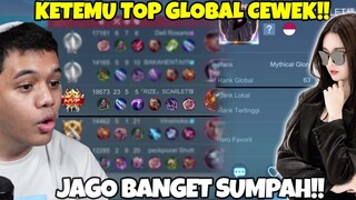 PERTAMA X LAWAN TOP GLOBAL CEWEK!! ASLI JAGO BANGET UNIK GAMEPLAYNYA!! - Mobile Legends