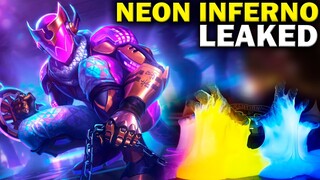 LEAKED New Skinline Empyrean = Neon Inferno - League of Legends