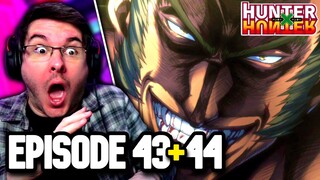 THE PHANTOM TROUPE ATTACK! | Hunter x Hunter Episode 43 & 44 REACTION | Anime Reaction