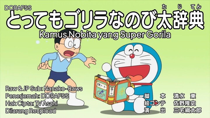 Doraemon Sub Indo Terbaru 892 AB: Kamus Nobita yang Super Gorila & Latihan skate-nya Dorami