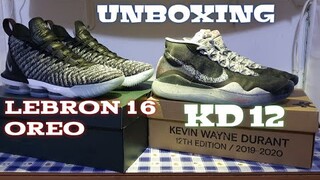 UNBOXING LEBRON 16 OREO & KD 12