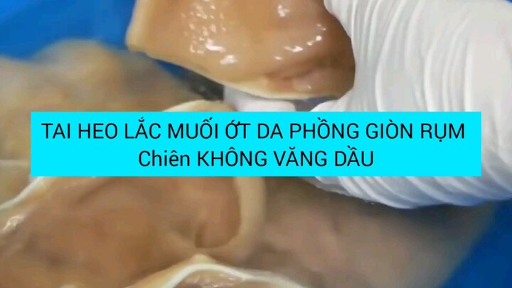 cách làm tai heo phồng giòn
