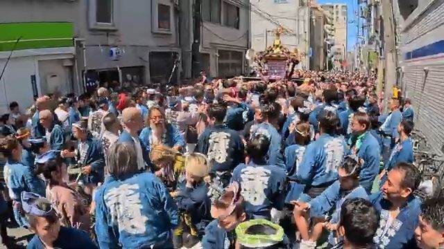 【Sanja Matsuri】Honsha Mikoshi Ichinomiya Procession | Shibazakicho 53min【4K】