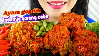 MAKAN SERBA CABE, AYAM GEPREK, INDOMIE CABE, PETE GORENG | ASMR MUKBANG INDONESIA