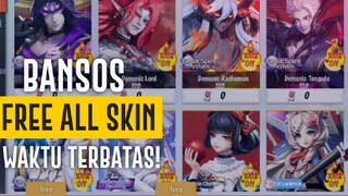 FREE SKIN LEGEND! BANSOS WAKTU TERBATAS