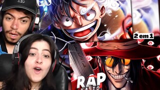 REACT 2 EM 1 WLO - Gear 5 [Monkey D. Luffy / One Piece] e Vampiro | Alucard (Hellsing) | Kaito