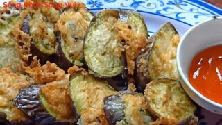 Cách làm món cà tím chiên giòn, thơm ngon giòn rụm  Cho bữa cơm gia đình