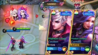 CARMILLA and CECILION LOVE STORY GAMEPLAY | ML COUPLE DESTROYS ENEMIES!!