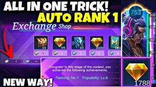 ALL TRICK! AUTO RANK 1 NO INVITES NEEDED - 515 EVENT BUG / NEW EVENT MOBILE LEGENDS