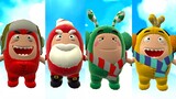 Oddbods Turbo Run - Christmas Fuse, Santa Fuse, Christmas Zee and Christmas Bubbles