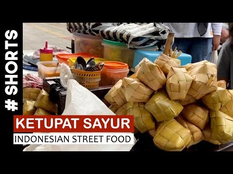 ASMR street food Indonesia | Ramadhan & Eid al Fitr Indonesian rice cake 2021 #shorts