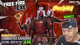FREE FIRE.EXE - The Zombified Samurai, Emote, Katana Booyah Exe