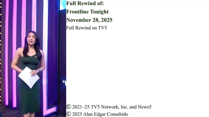 Full Rewind on TV5 | Frontline Tonight – November 28, 2025