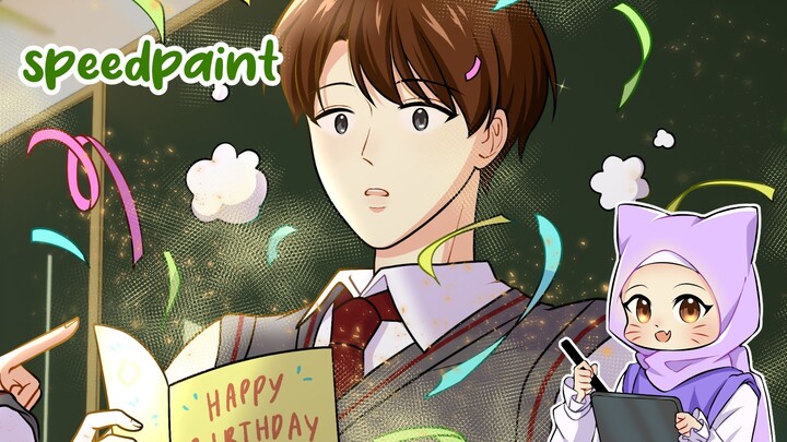 [SPEEDPAINT] A Little Surprise - Birthday Art!