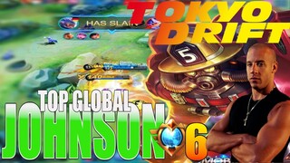 Johnson Hero Insane Ride!! Fire Chief Skin Gameplay - Top Global Johnson by | RKING - MLBB