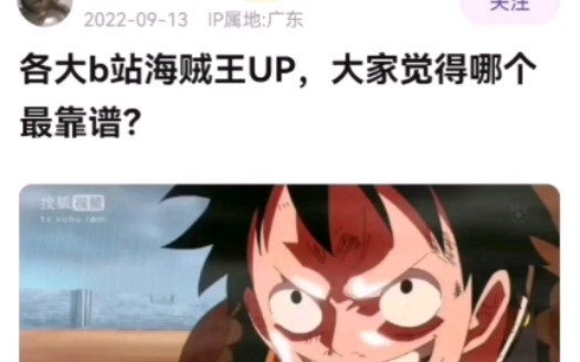 吧友评价各大海贼王UP主