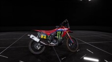Honda CRF 450 in Dakar Desert Rally. Rally Monster energy. Honda team.