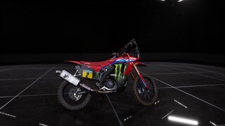 Honda CRF 450 in Dakar Desert Rally. Rally Monster energy. Honda team.