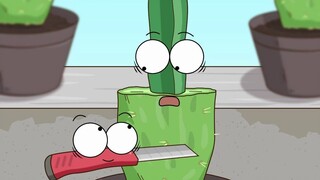 How can there be so many things inserted into the head of a cactus?