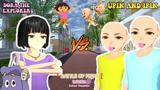 DORA THE EXPLORER VS UPIN & IPIN (BATTLE OF FIGHT!) || SAKURA SCHOOL SIMULATOR PARODY