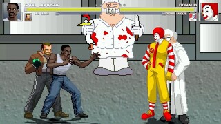 AN Mugen #326: Carl Johnson & Niko Bellic VS Donald & Colonel Sanders