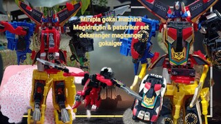 minipla gokai machine magidragon & patstriker set มาจิดราก้อน & แพทสไตรเกอร์ kaizoku sentai gokaiger