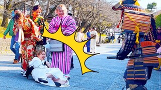 #48 SAMURAI Mannequin Prank in Kyoto Japan | Japanese shogun prank for traveler at Kiyomizu Temple