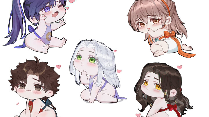 Bộ hình QQ mình từng vẽ, giờ cũng làm thành ảnh động nhỏ rồi, mời các vị Quảng Lăng Vương đến nhận n