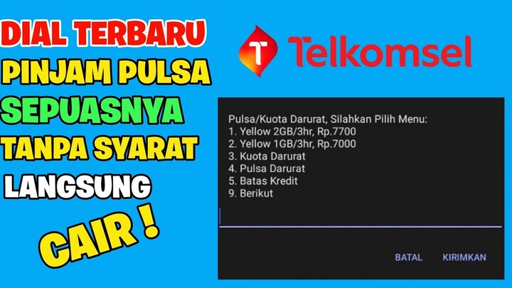 Begini Cara Pinjam Pulsa Telkomsel Terbaru - Dial Hutang Pulsa Telkomsel