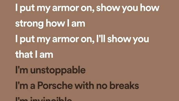 Unstoppable lyrics