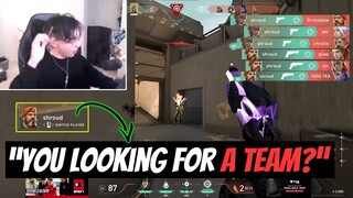 TenZ Offered Shroud a SPOT on SENTINELS After he did this...
