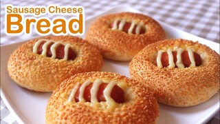 ขนมปังพาเมซานชีสไส้กรอก Sausage Cheese  Bread l ครัวป้ามารายห์