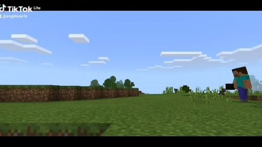 Practicing drawing backgrounds using minecraft!