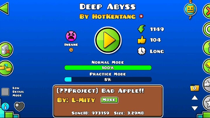 Bad Apple but its actually sad | Geometry Dash