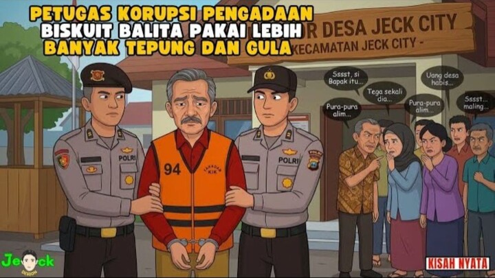 AZAB PETUGAS YANG KORUPSI PENGADAAN BISKUIT BALITA PAKAI BANYAK TEPUNG DAN GULA