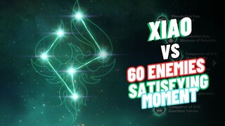 Sastisying Moment Xiao C6 vs 60 Enemies | Genshin Impact